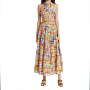 100% cotton maxi + halter by Staud